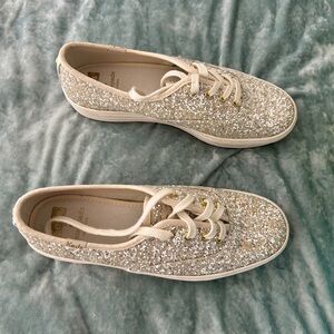Kate Spade Glitter Sneakers - Silver
